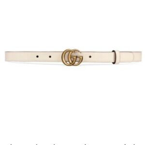 Gucci Leather Belt with Double G Buckle